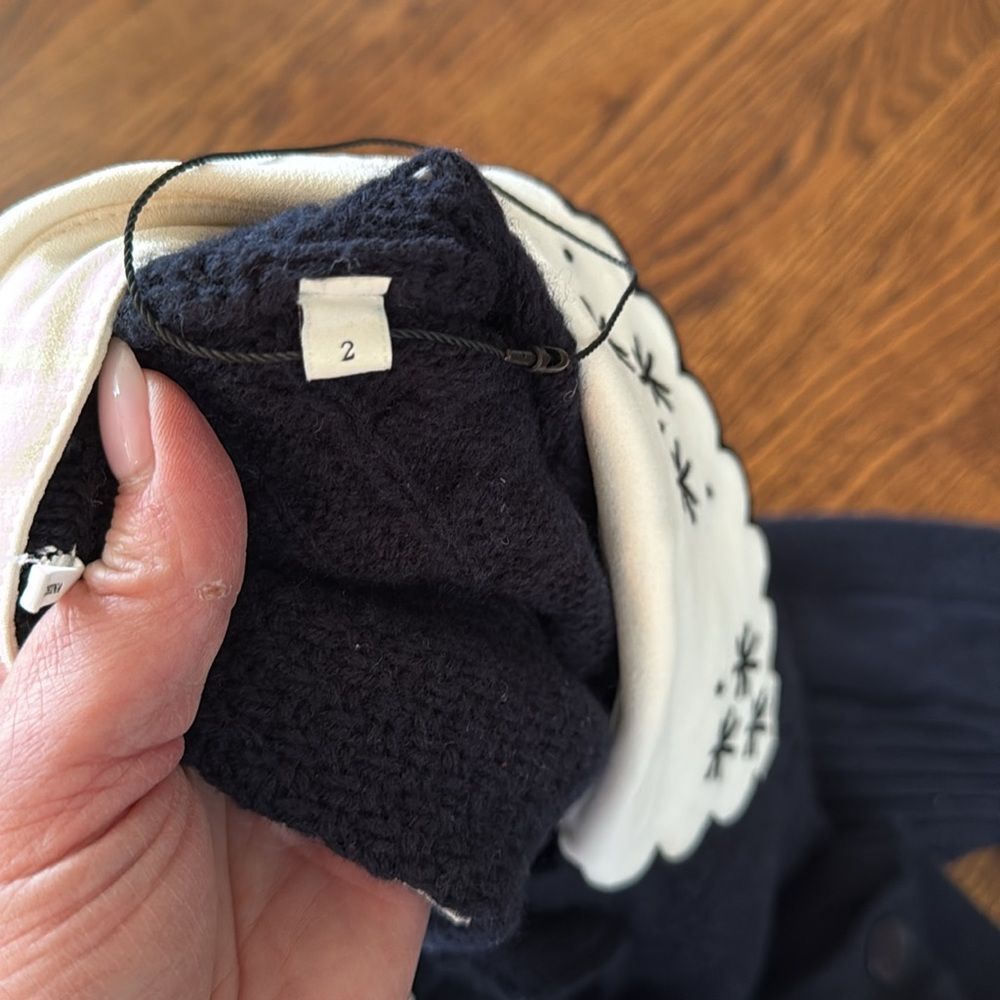 Sandro Embroidered
Knit Cardigan Sweater - Picture 7 of 7